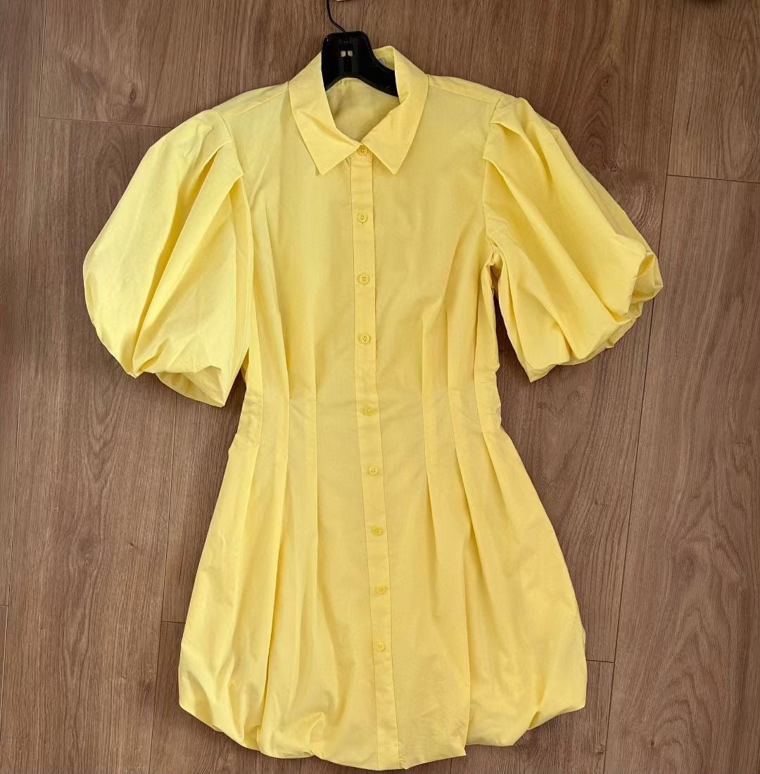 JS Cleo Balloon Poplin Mini Dress