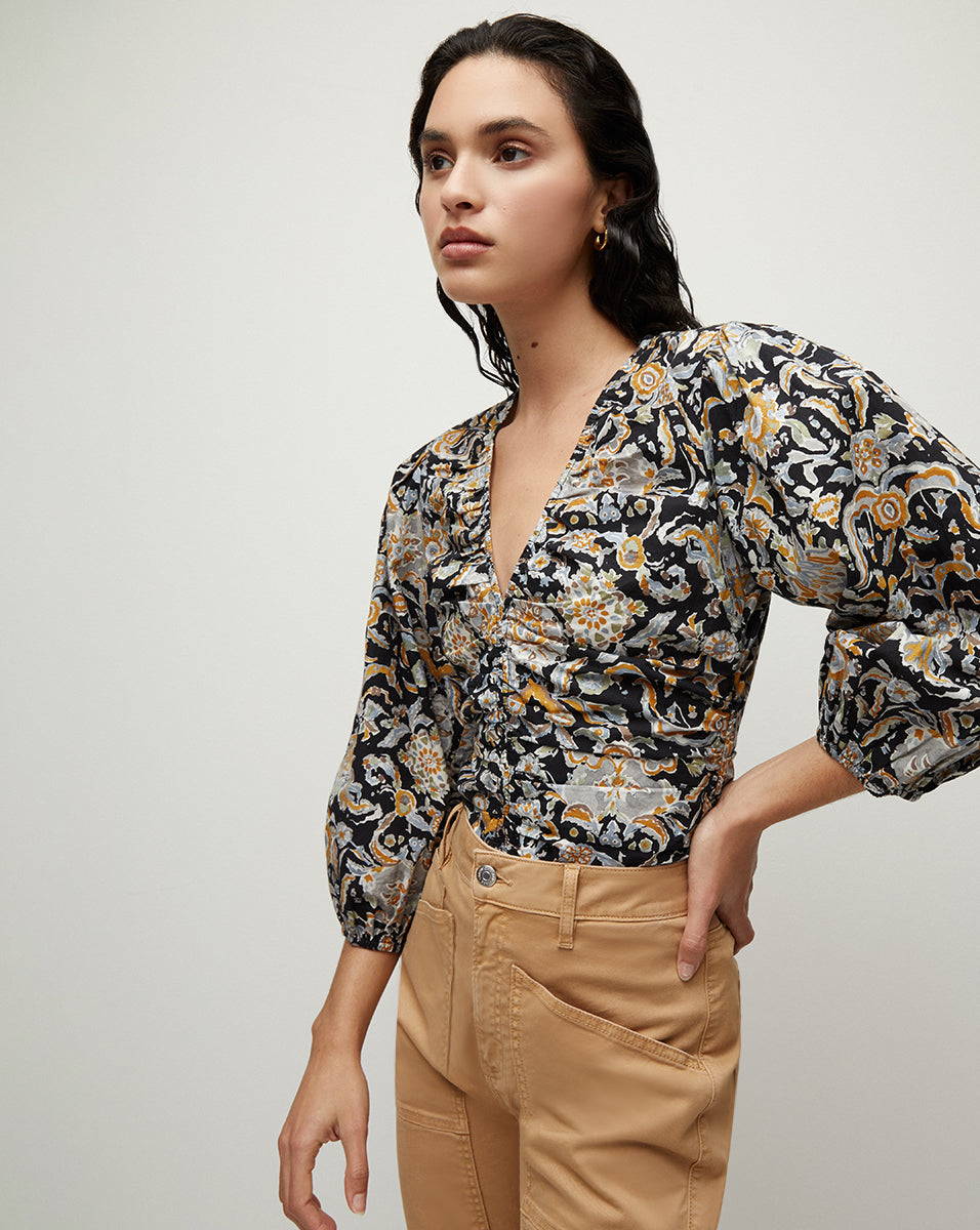 VB Breanna Poplin Top