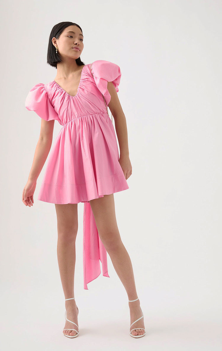 Aj Gretta Bow Back Mini Dress