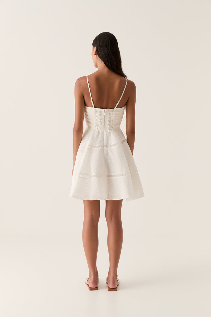 Aj Cinque Jacquard Mini Dress