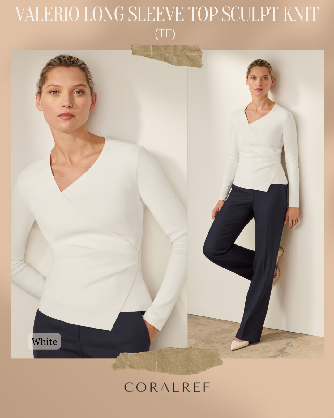 TF Valerio Long Sleeve Sculpt Knit Top