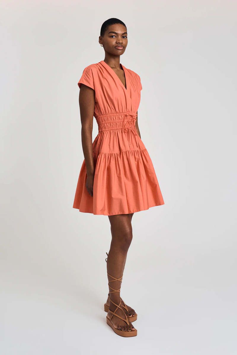 DL Tora V Neck Mini Dress