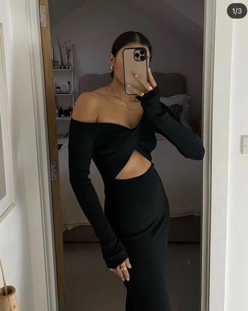 STL Kelvin Off Shoulder Midi Dress