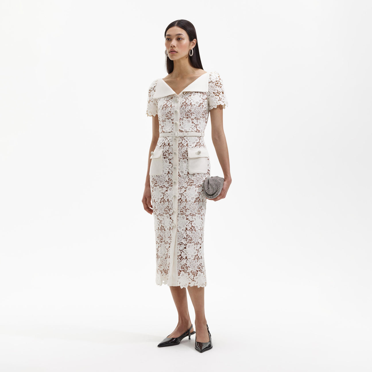 SP Open Neck Midi Dress