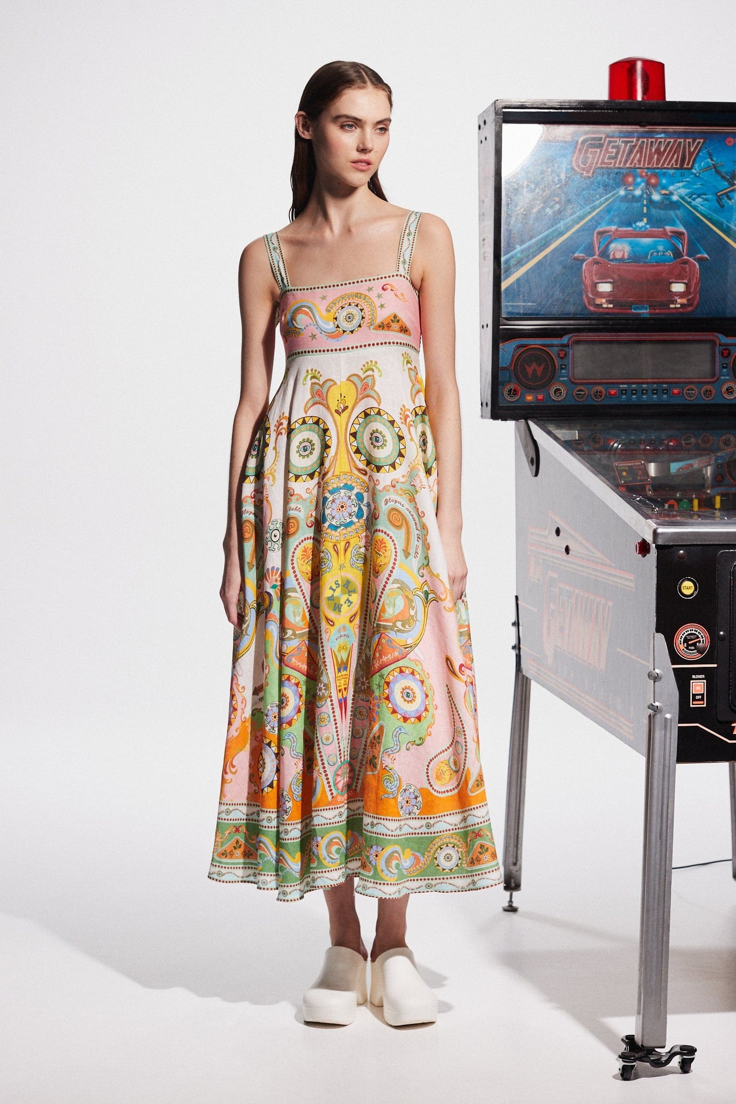 Alms Pinball Midi Sun Dress