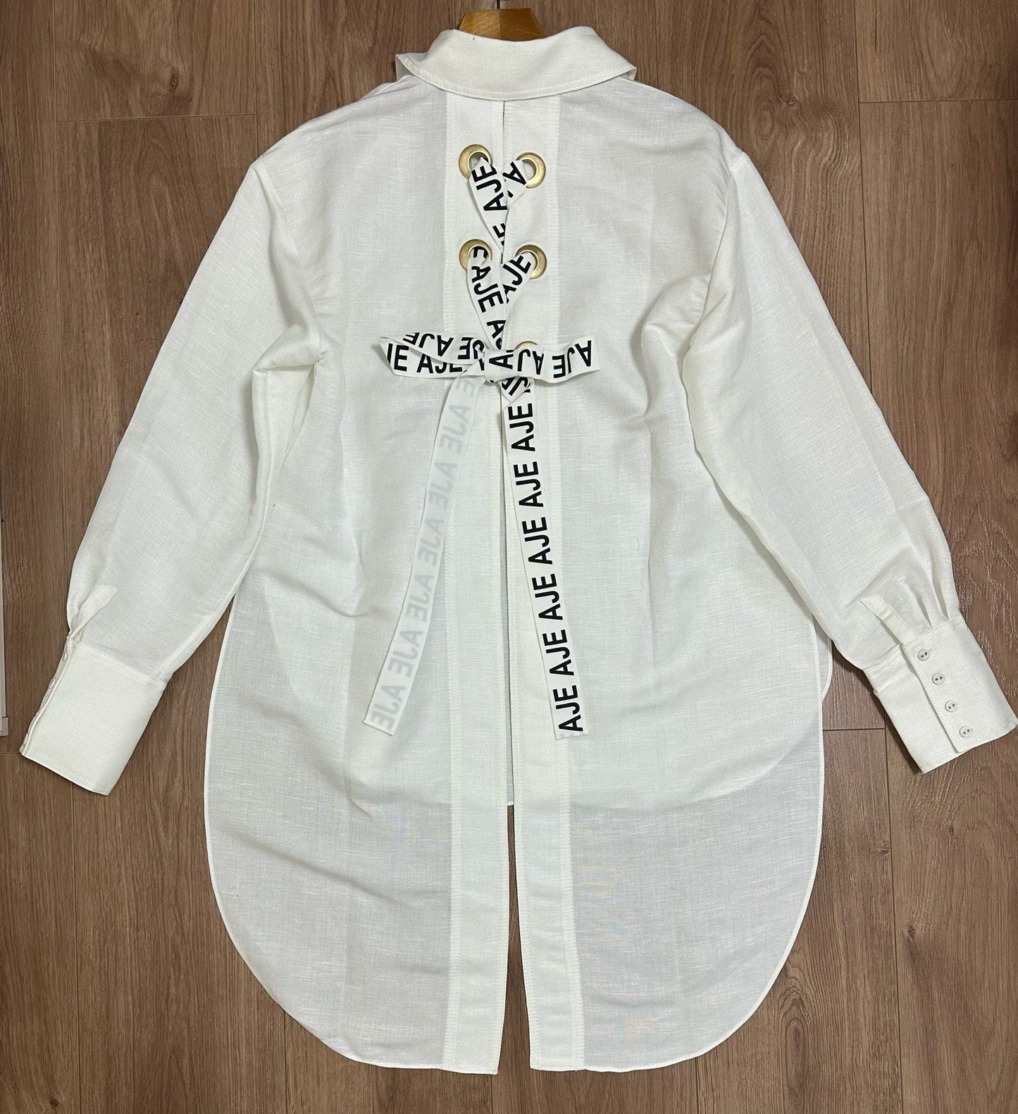 Aj Virtuous Lace Up Longline Shirt