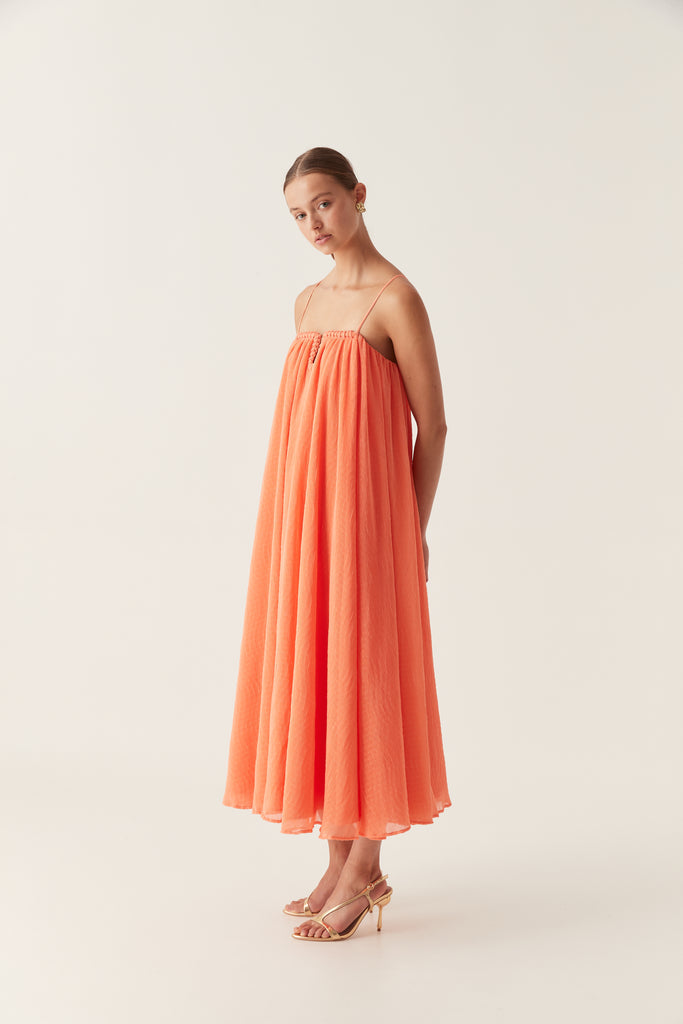 Aj Filigree Sweetheart Midi Dress
