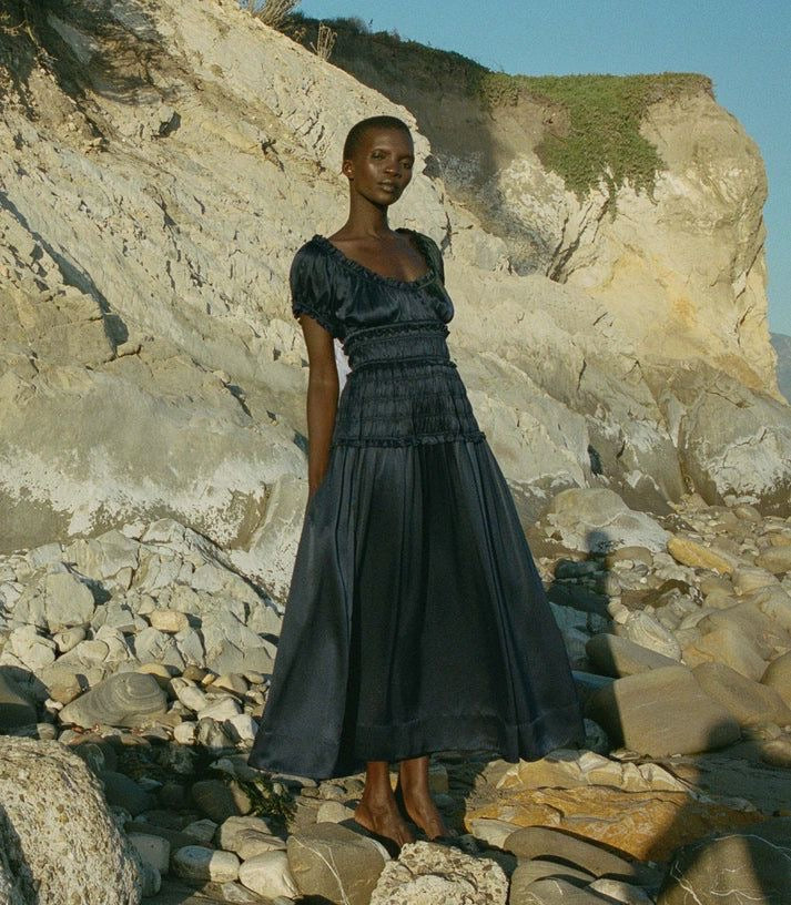 Dn Leanne Silk Midi Dress