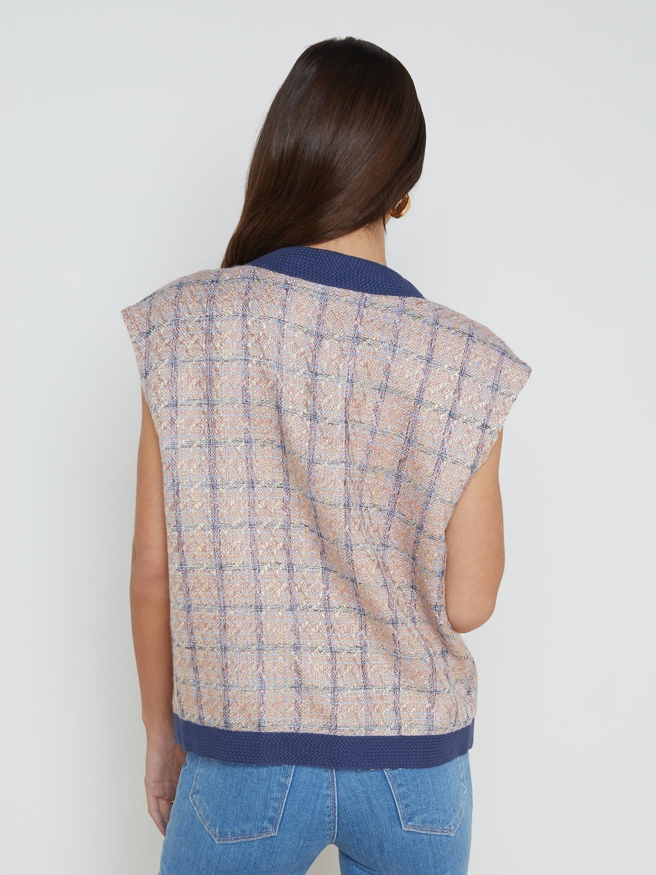 Lgnc Laurel Tweed Oversized Vest
