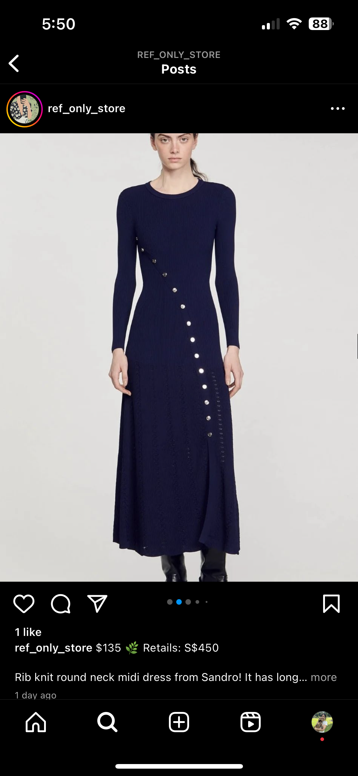 Sndr Knit Midi Dress