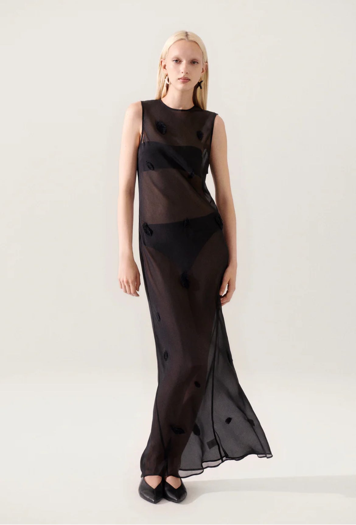 SL Feather Maxi Dress