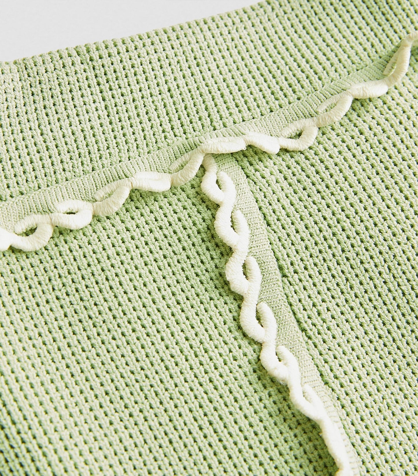 Sndr Knitted Cardigan & A Line Mini Skirt Set
