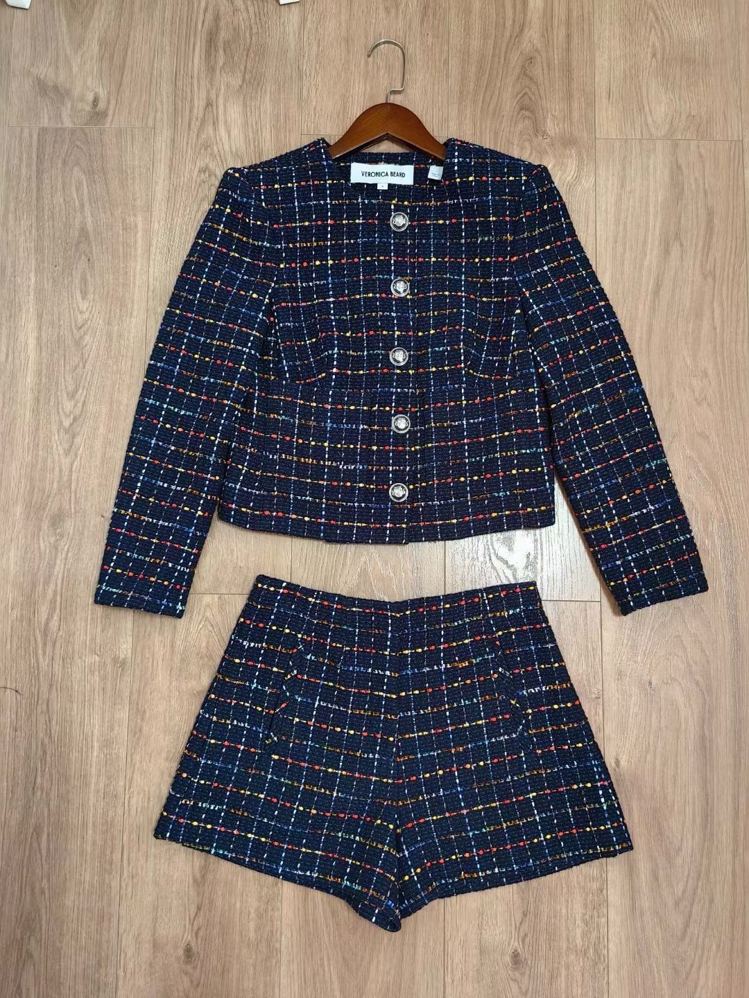 VB Nathan Tweed Jacket & Jazmin Shorts Set