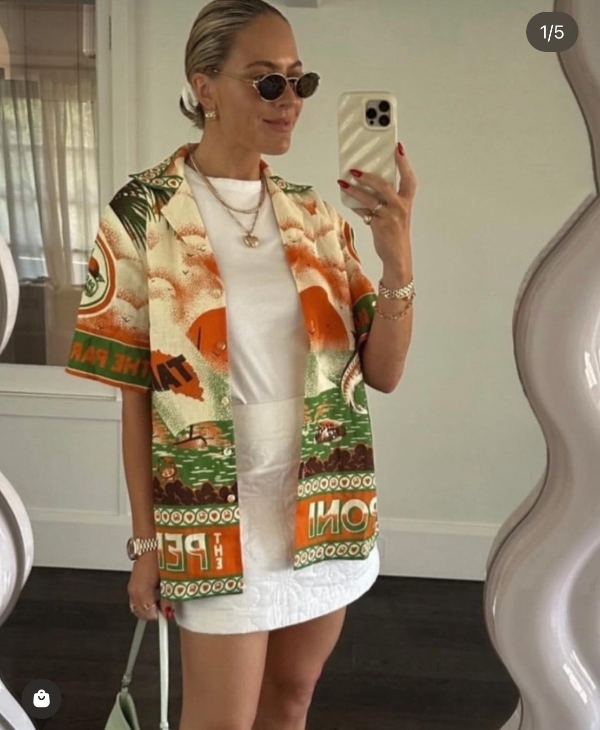 Alms Bungalow Oversized Shirt & Shorts Set