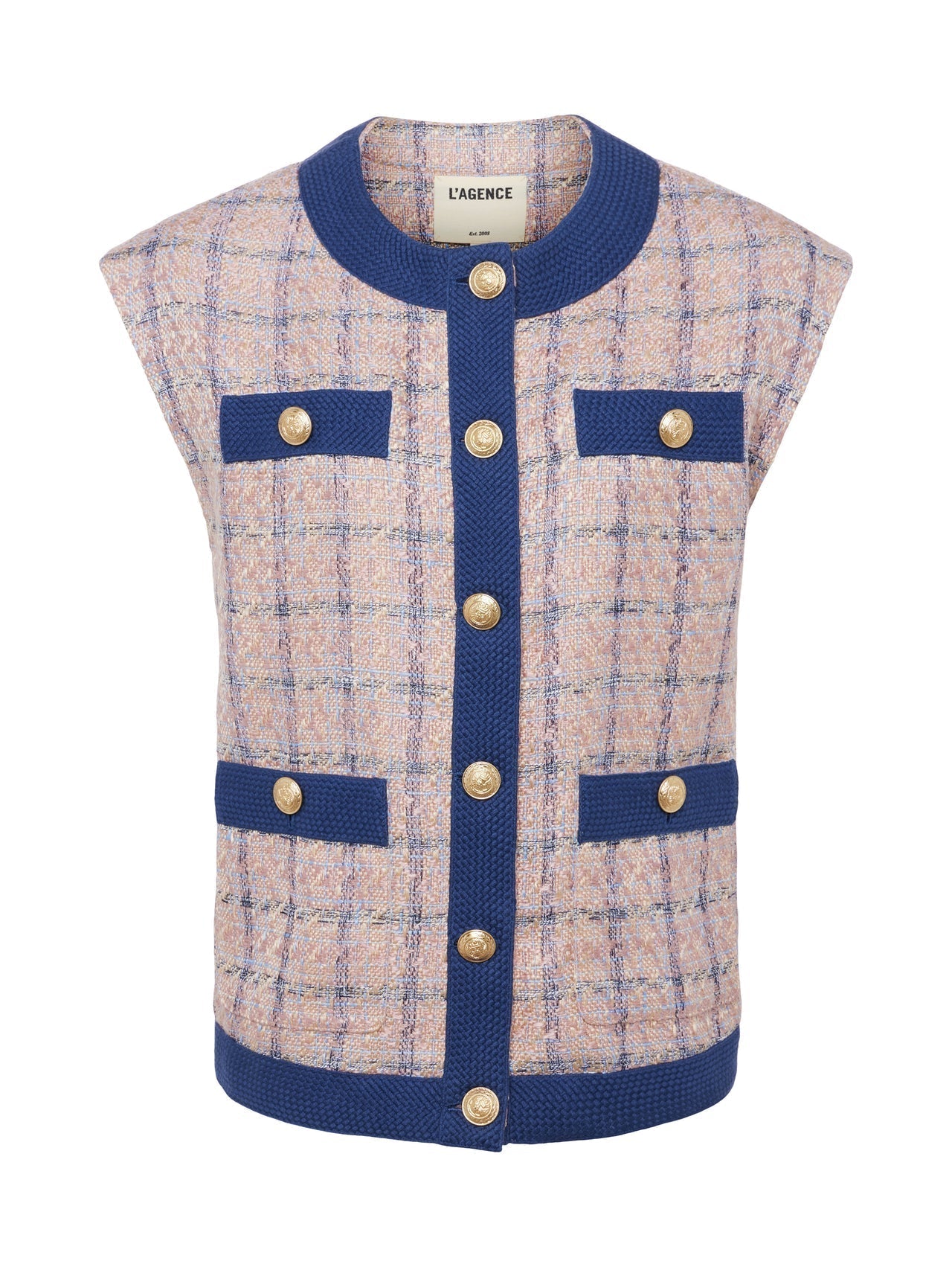 Lgnc Laurel Tweed Oversized Vest