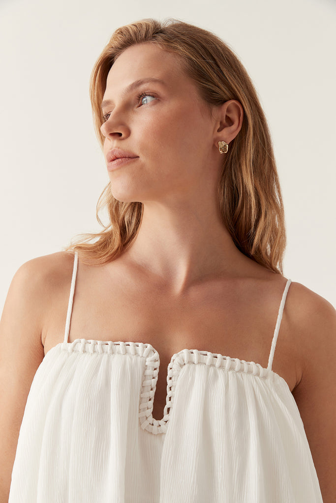 Aj Filigree Sweetheart Midi Dress