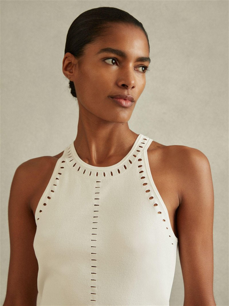 Rss Cammi Fitted Cut Out Detail Vest Top