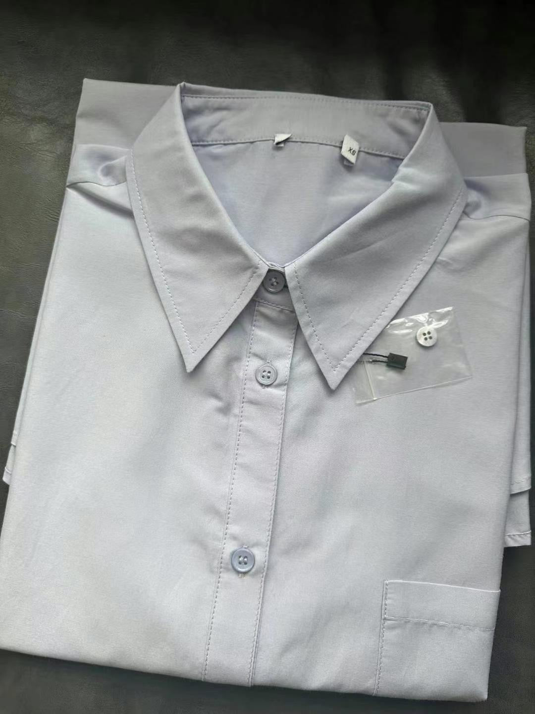 SL Cotton Round Silk Shirt in Lavender