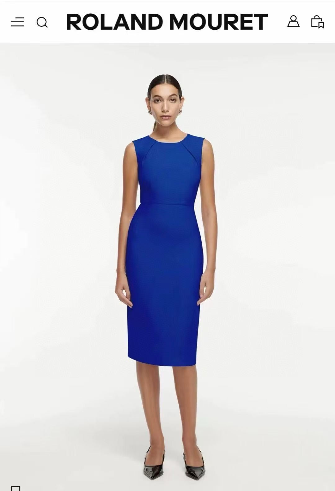 RM Wool Silk Midi Dress