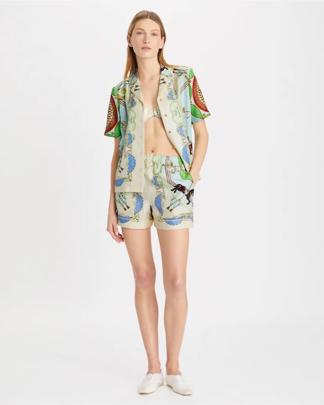 TB Printed Silk Shirt