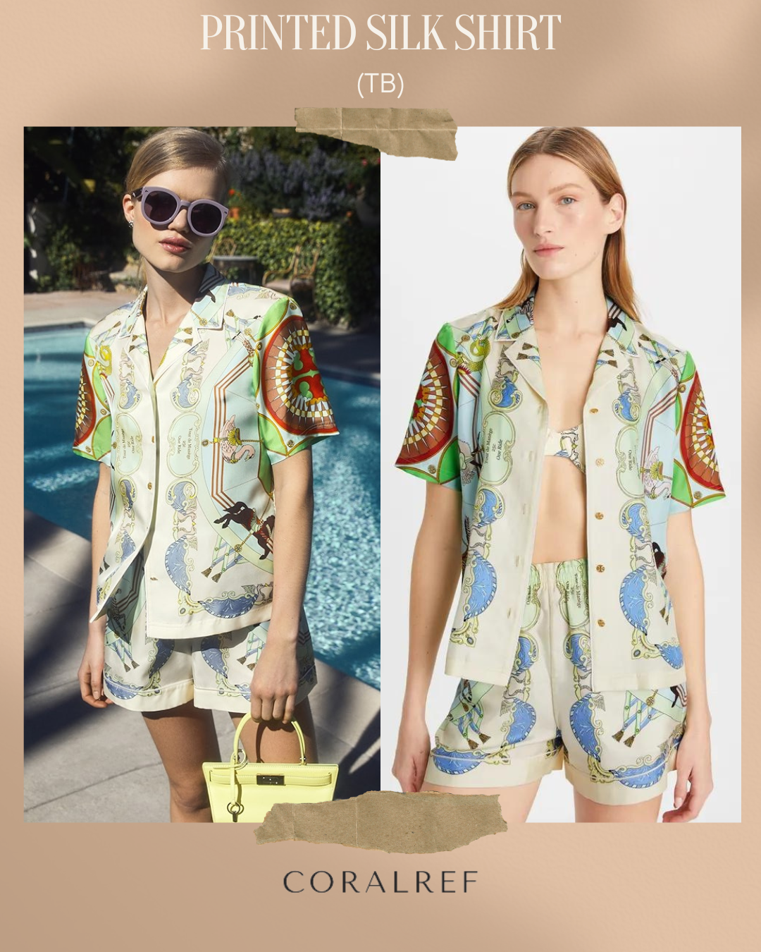 TB Printed Silk Shirt