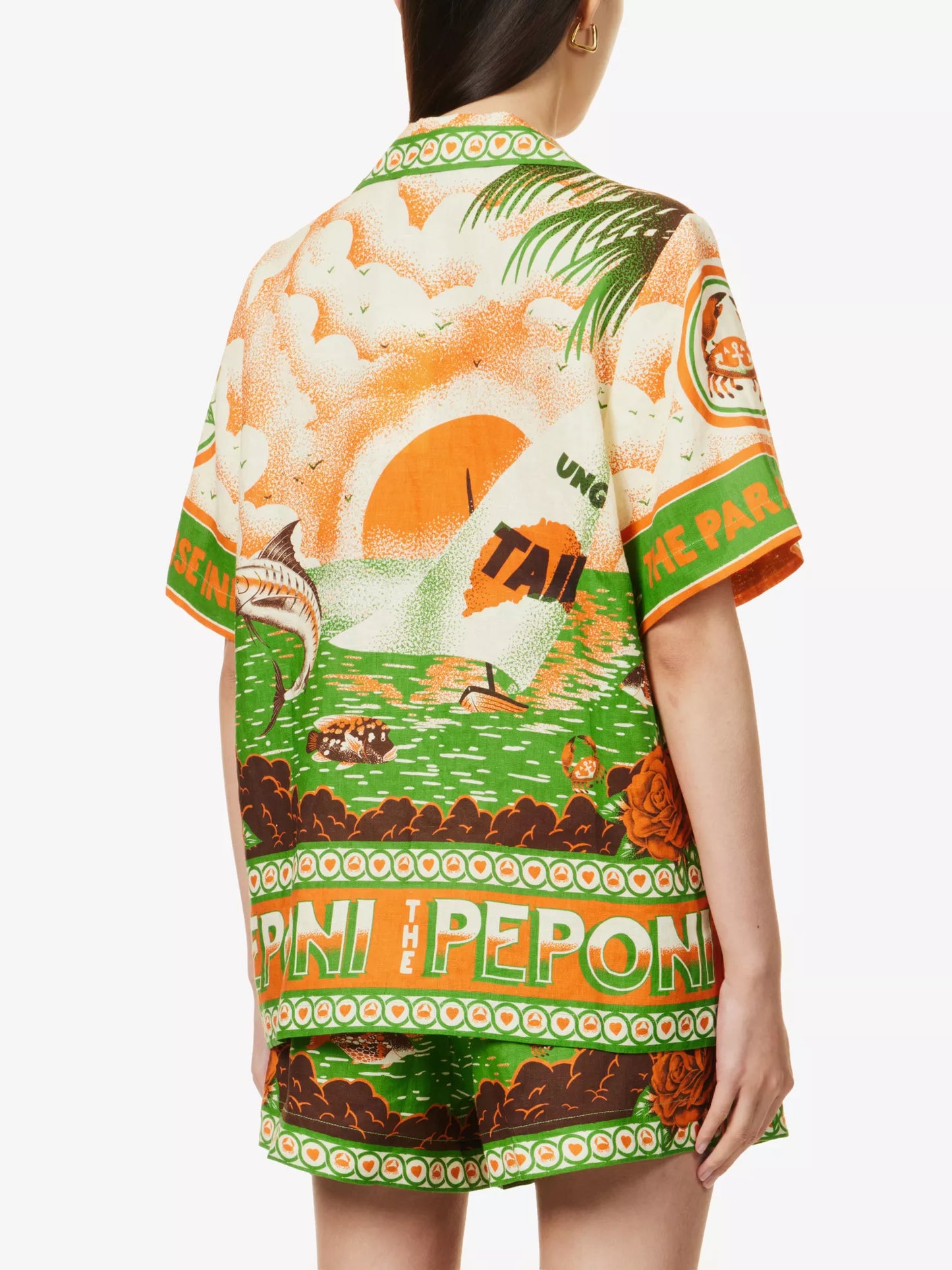 Alms Bungalow Oversized Shirt & Shorts Set