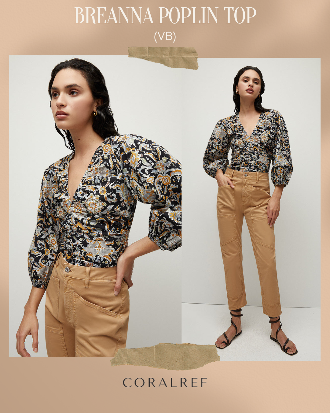 VB Breanna Poplin Top