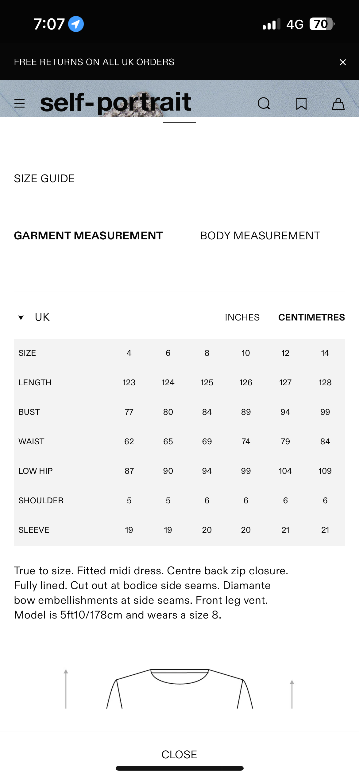 SP Blue Crepe Split Midi Dress