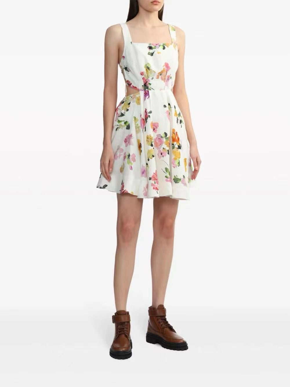 Aj Clara Tie Back Mini Dress