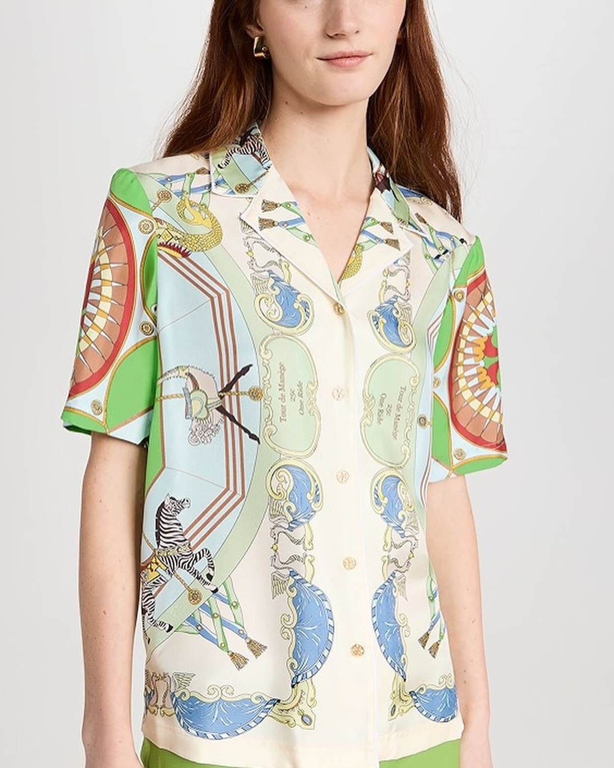 TB Printed Silk Shirt