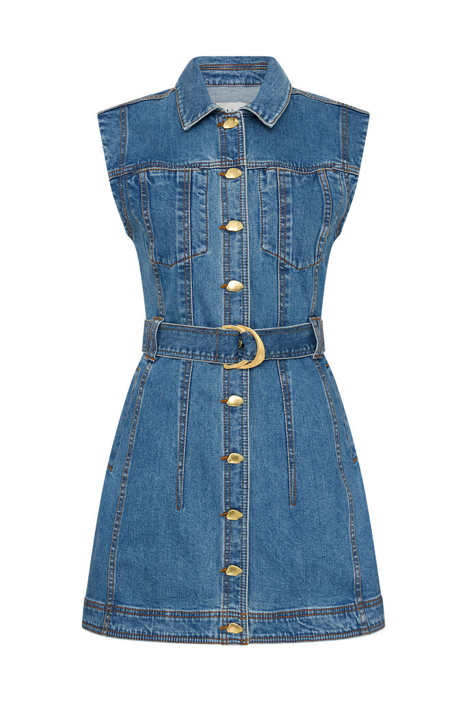 Aj Darcie Denim Mini Dress