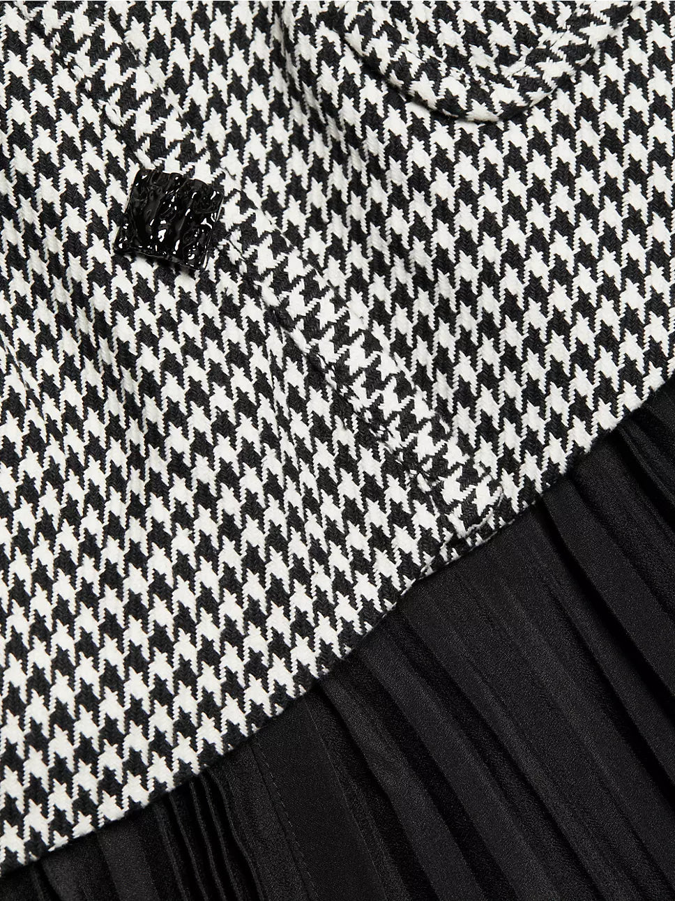 SP Houndstooth & Chiffon Midi Dress