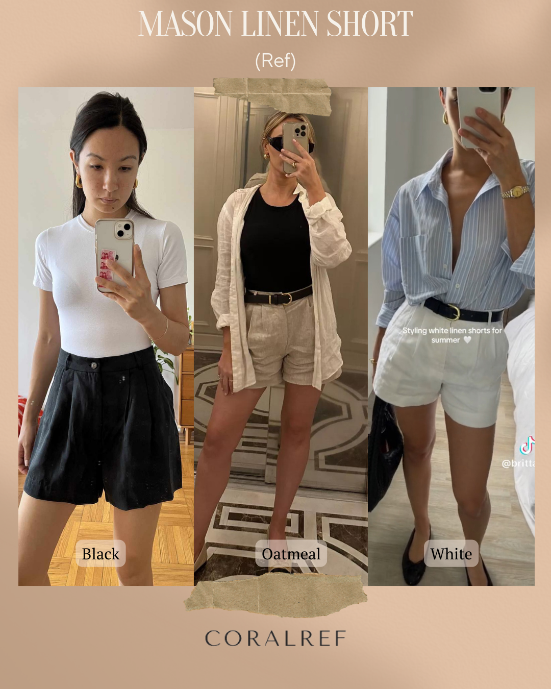 Ref Mason Linen Shorts