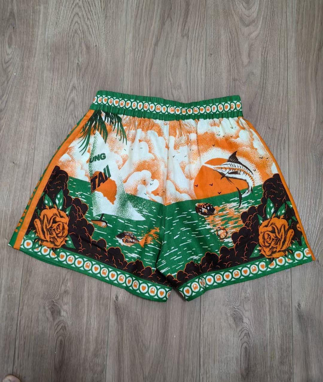 Alms Bungalow Oversized Shirt & Shorts Set