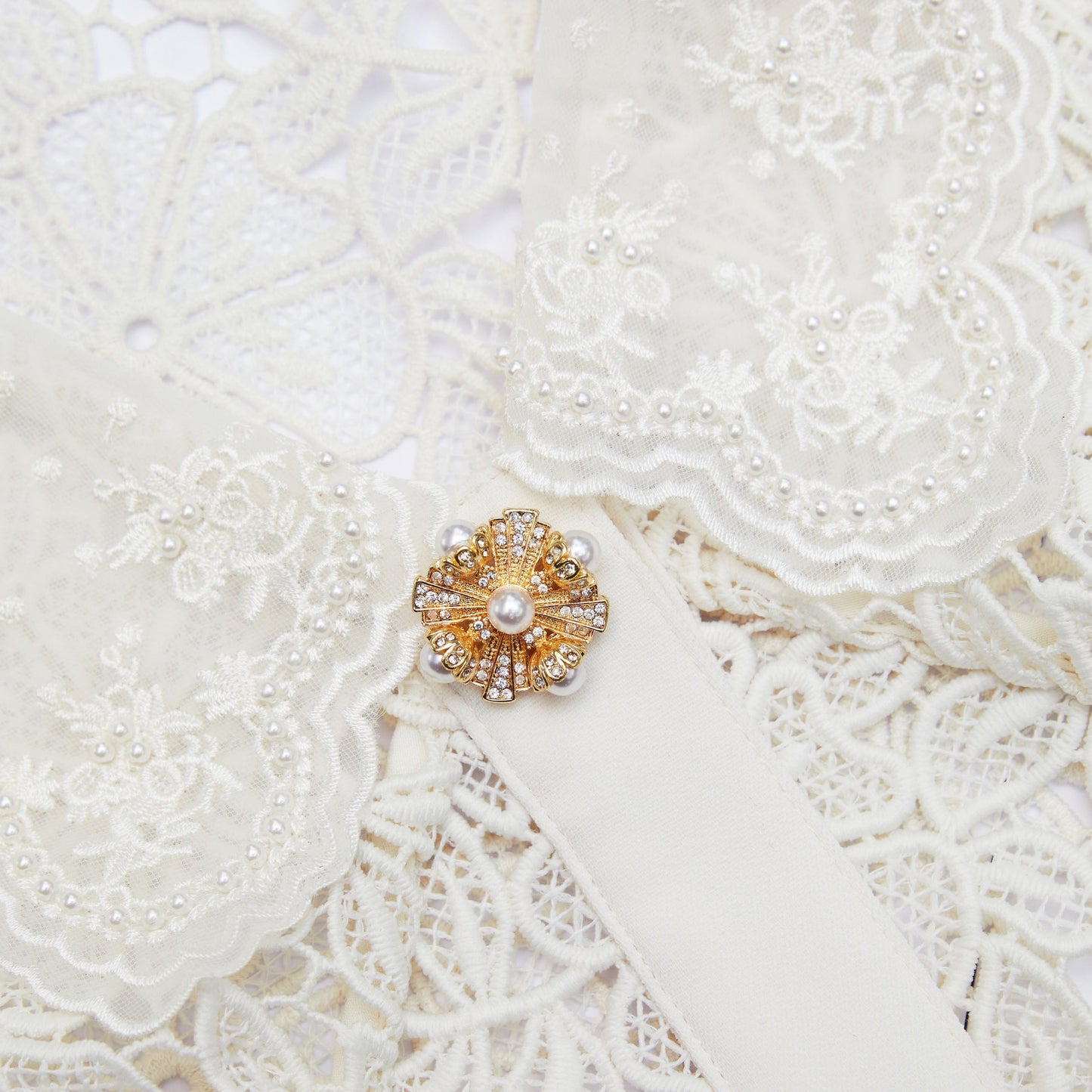 SP Cream Lace Midi Dress