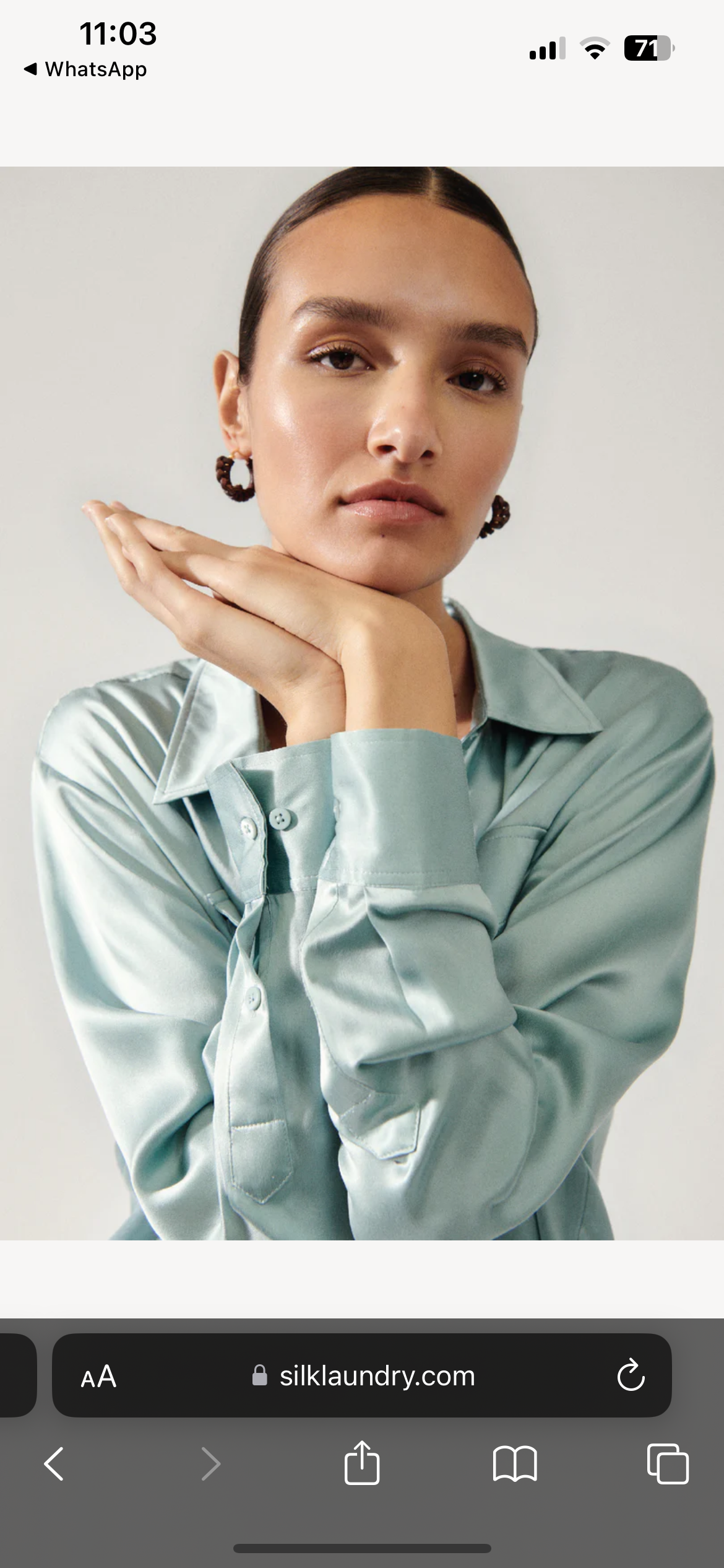 SL Silk Boyfriend Shirt