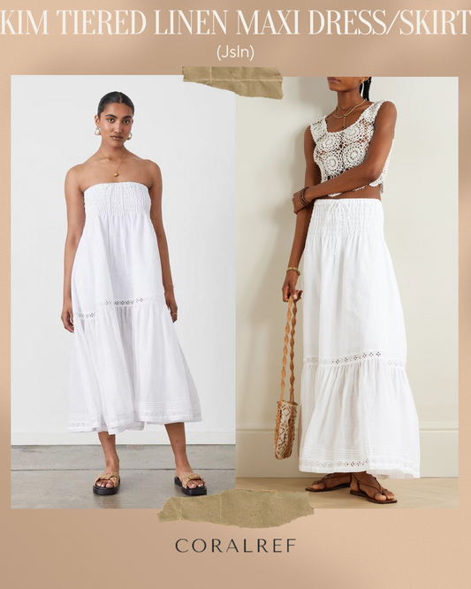 Jsln Kim Tiered Linen Maxi Dress & Skirt
