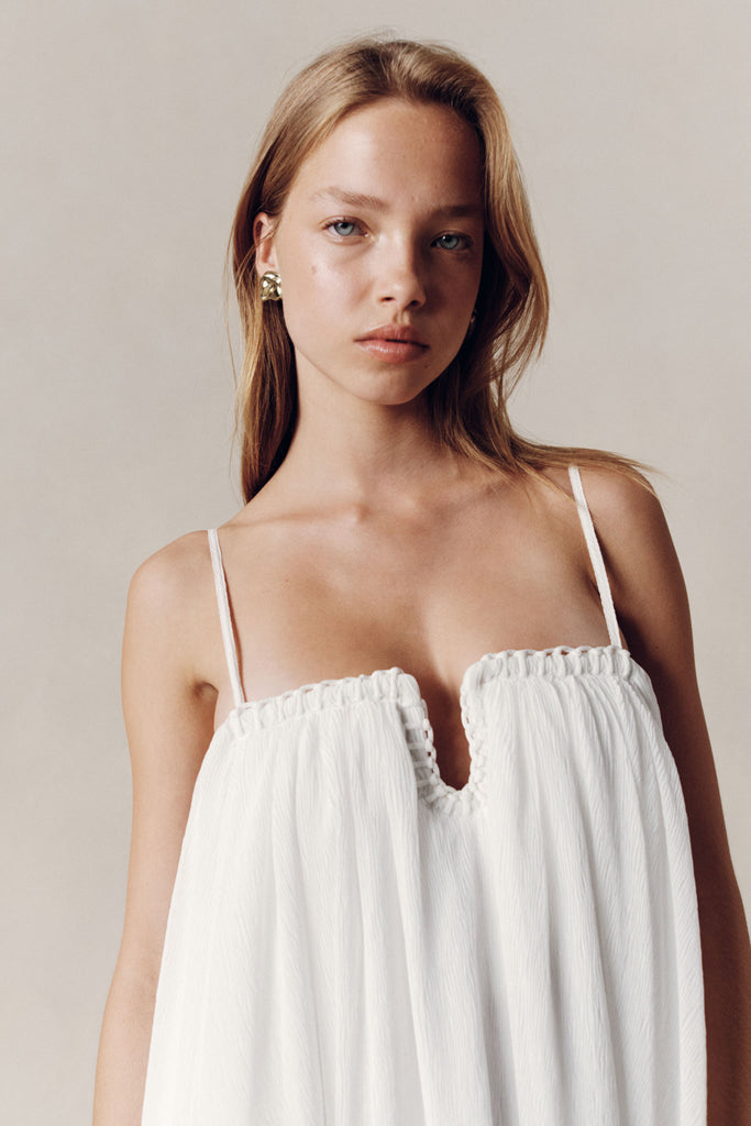 Aj Filigree Sweetheart Midi Dress