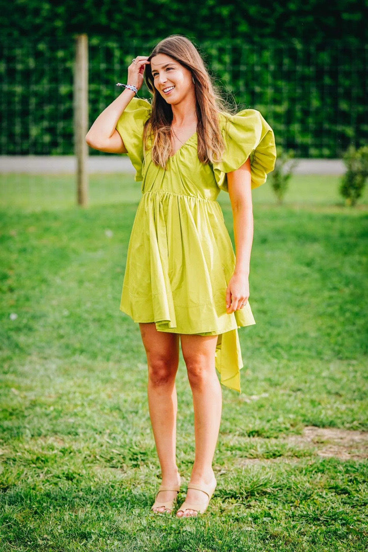 Aj Gretta Bow Back Mini Dress