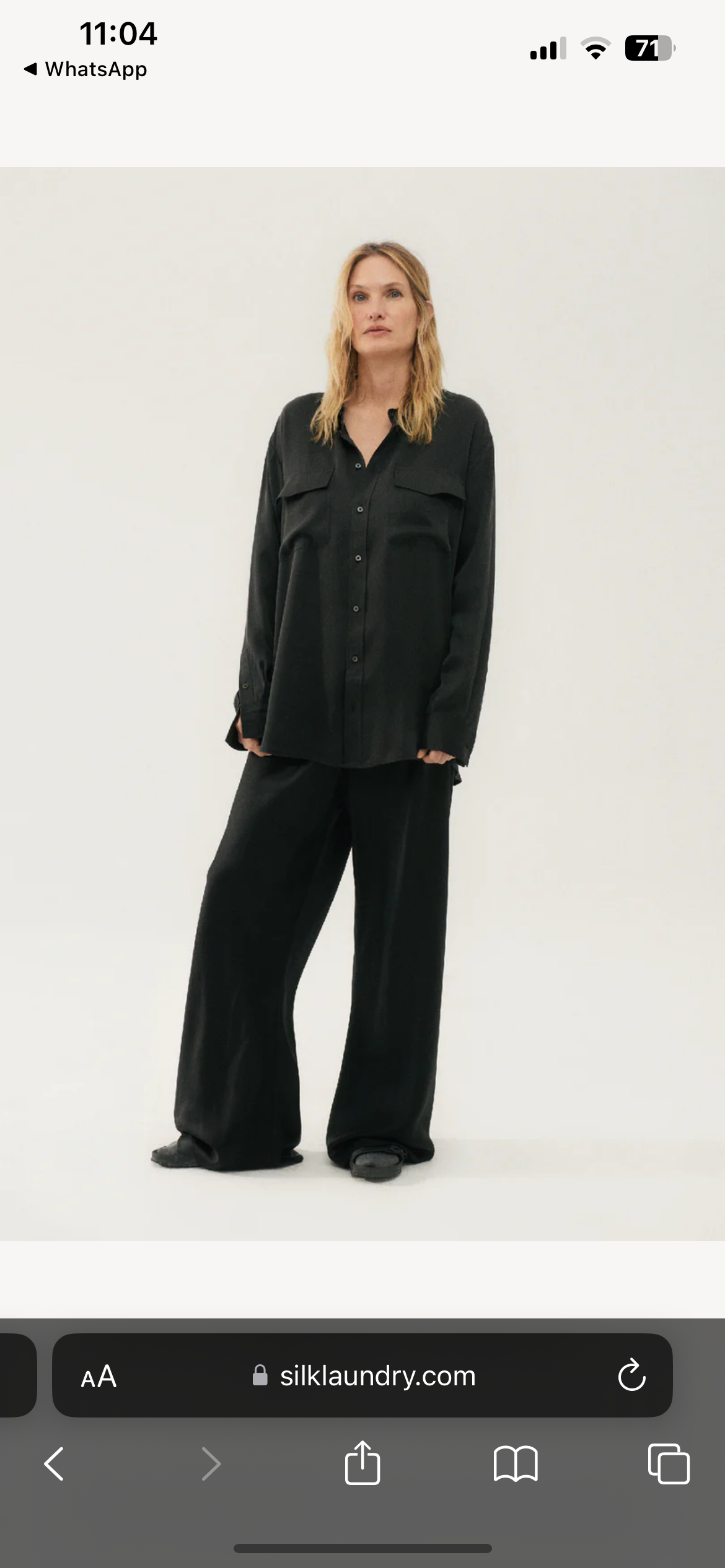 SL Silk Boyfriend Shirt