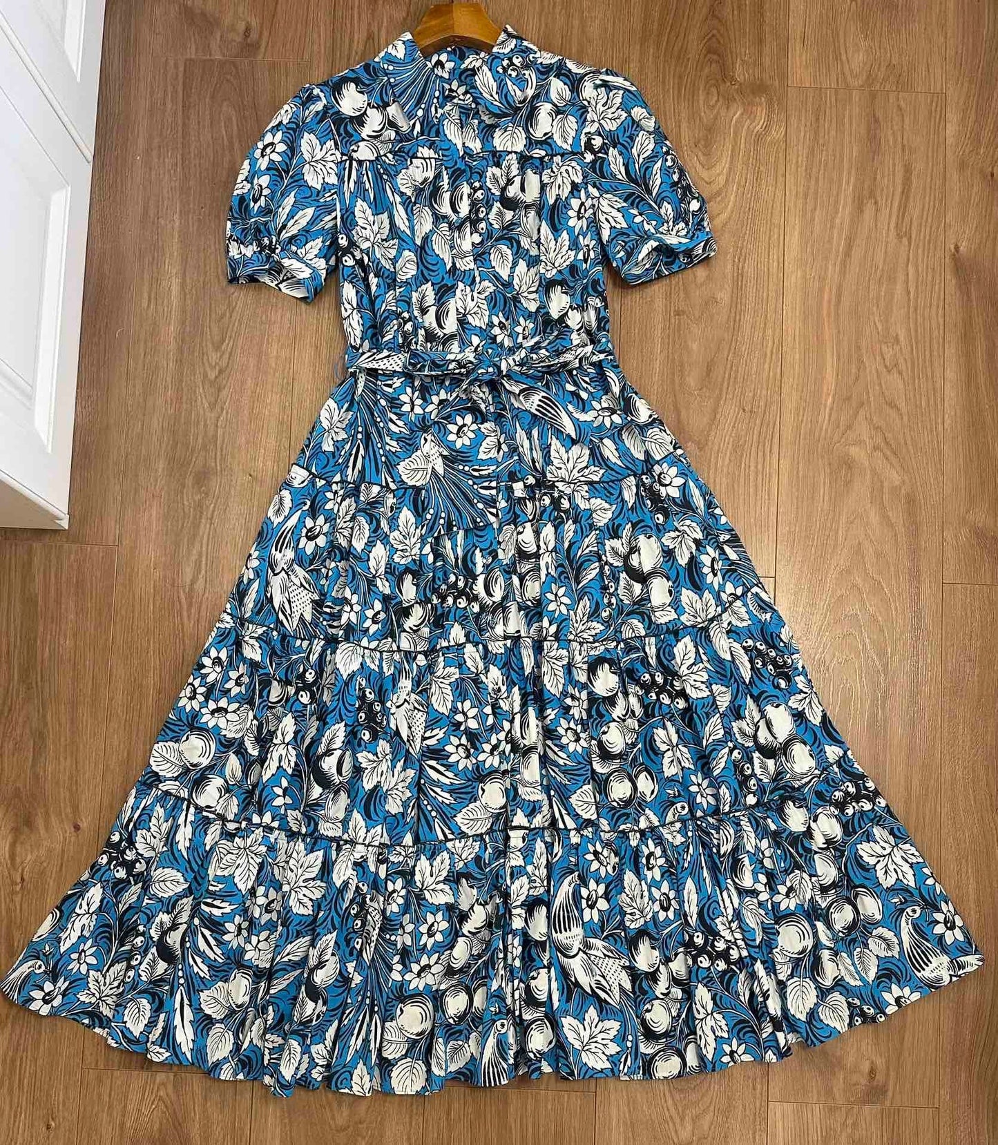 DVF Queena Cotton Midi Dress