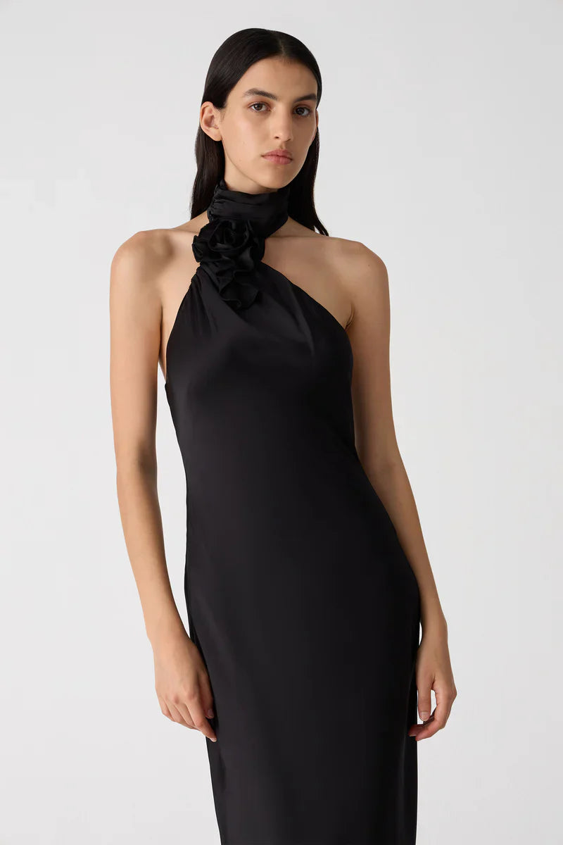 Msh Teresa Satin Maxi Gown Dress