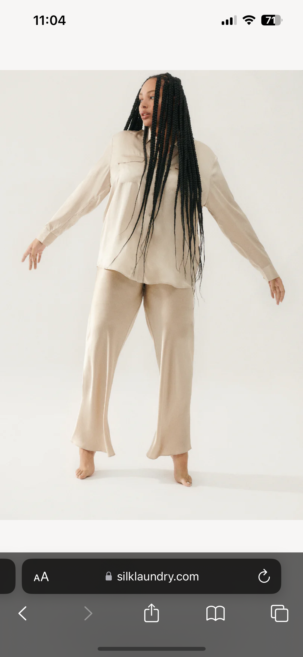 SL Silk Boyfriend Shirt