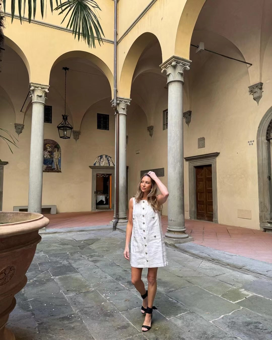 Ref Tropez Linen Mini Dress