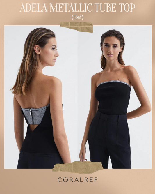 Rss Adela Metallic Tube Top