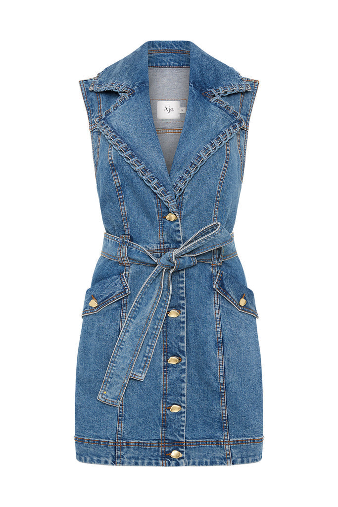 Aj Balance Denim Mini Dress