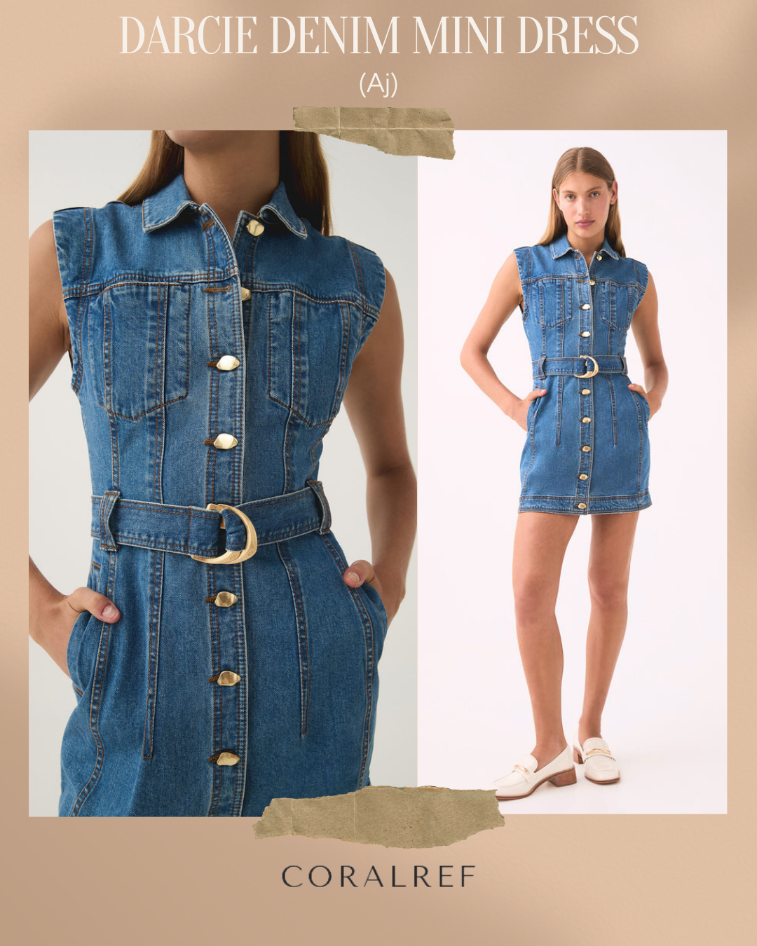 darcie denim mini dress Aje Darcie Dress Review - I've Hit Peak '90s Nostalgia