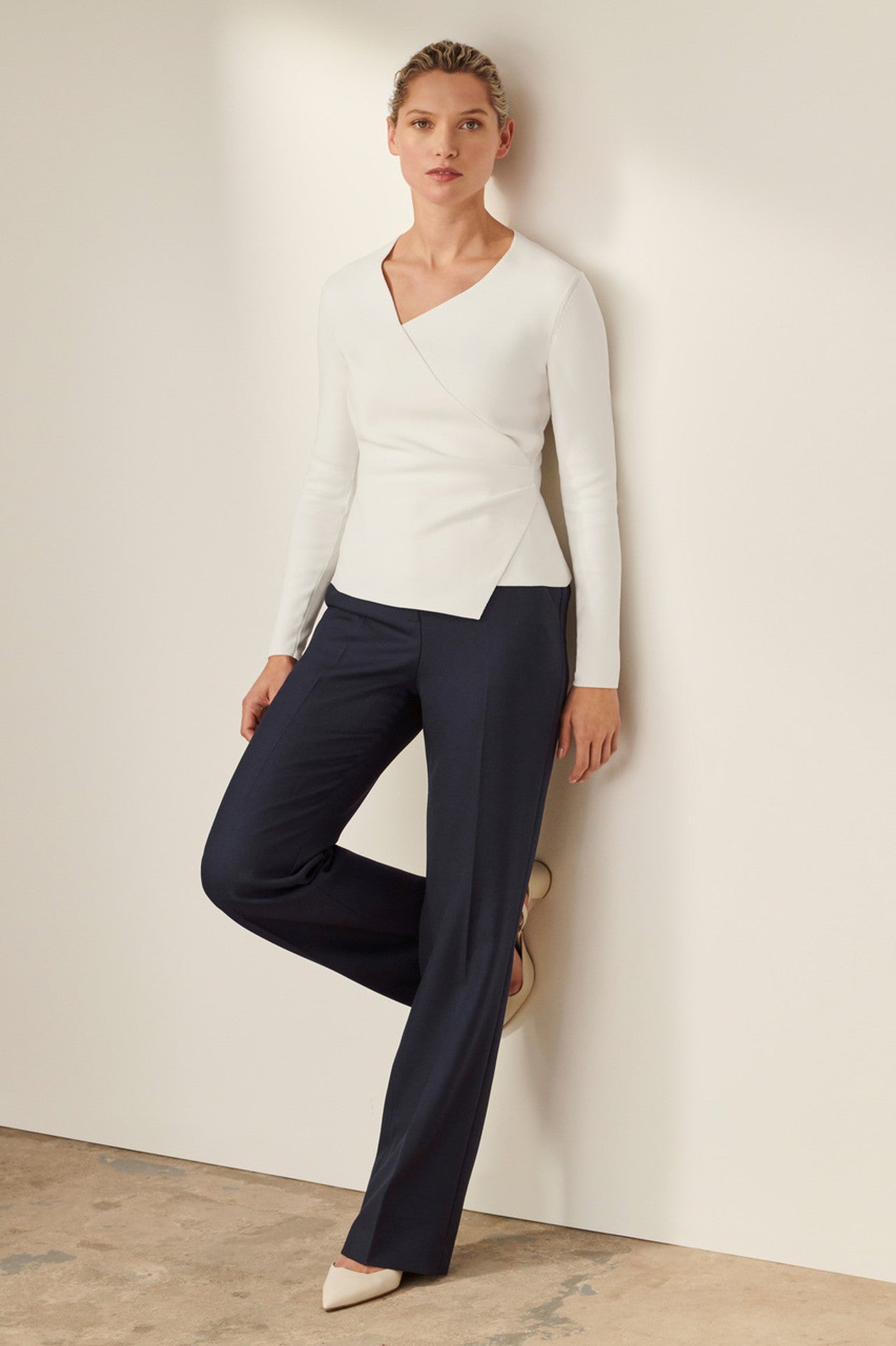 TF Valerio Long Sleeve Sculpt Knit Top