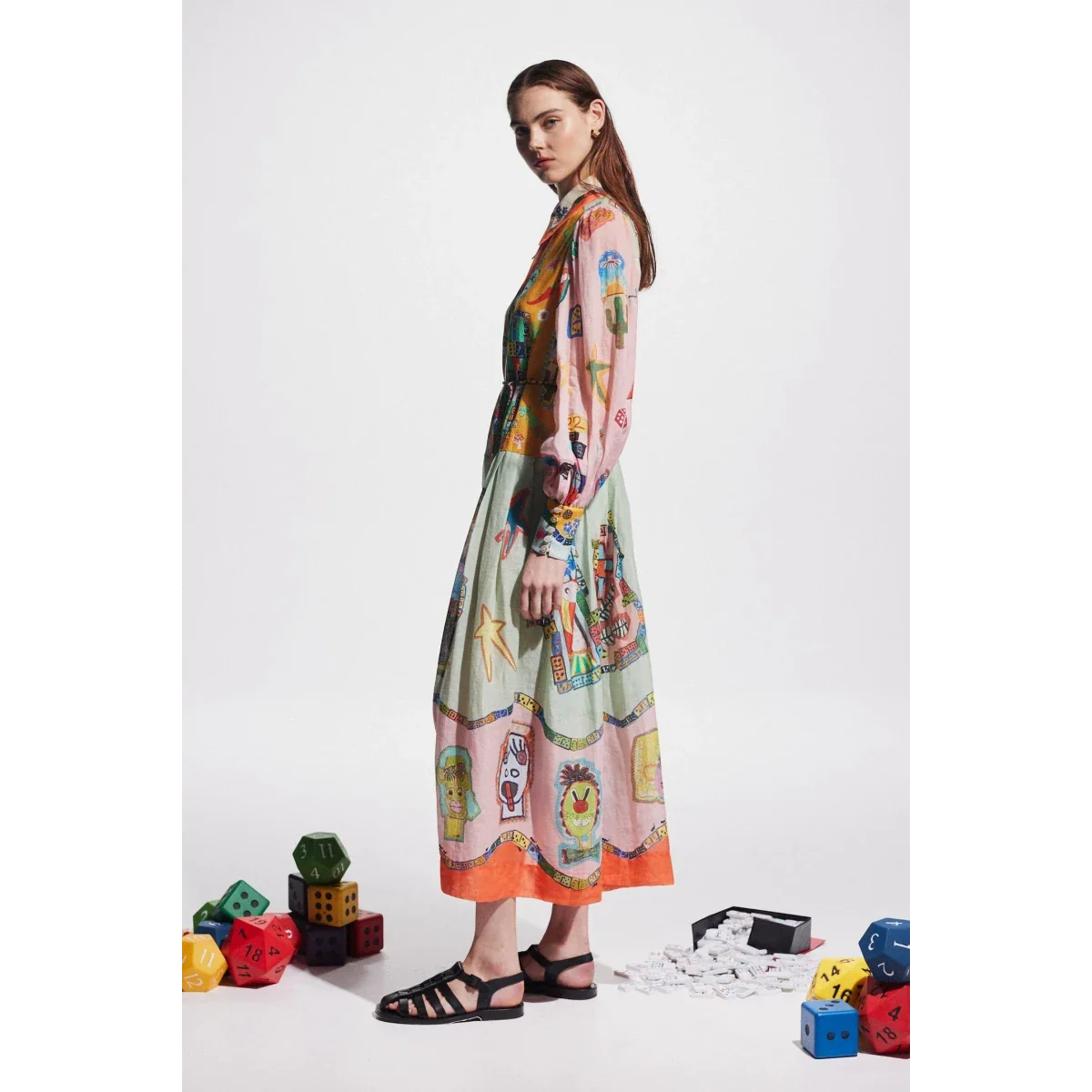 Alms Players Midi Shirtdress