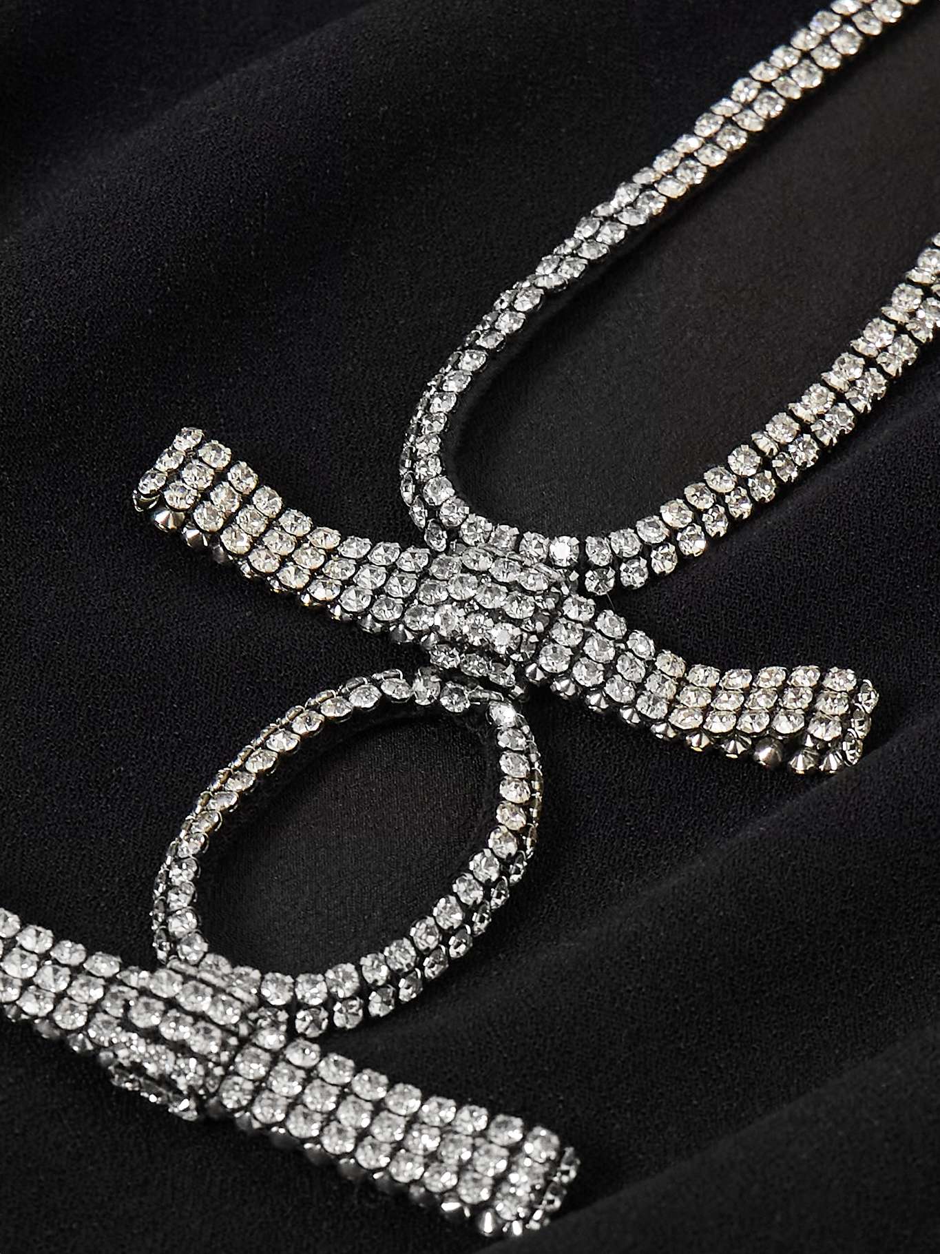 SP Crepe Diamanté Bow Midi Dress